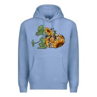 Colony Blue sunflower pumpkin Premium Hoodie - RanaPortraitStore
