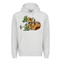 Dove Grey sunflower pumpkin Premium Hoodie - RanaPortraitStore