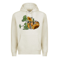 Oatmeal Heather sunflower pumpkin Premium Hoodie - RanaPortraitStore