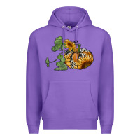 Purple sunflower pumpkin Premium Hoodie - RanaPortraitStore