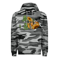 Slate Camo sunflower pumpkin Premium Hoodie - RanaPortraitStore
