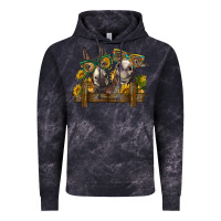 Cloud Black 2 donkeys with sunflowers Vintage Hoodie - BarkalooDesign