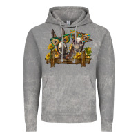 Cloud Rock 2 donkeys with sunflowers Vintage Hoodie - BarkalooDesign
