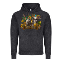 Vintage Black 2 donkeys with sunflowers Vintage Hoodie - BarkalooDesign