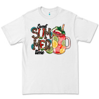 White Sweet Summer Time Premium Tee - CowhideDigitalArt