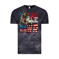 Cloud Black Red White Rawr Dinosaur T-Rex Vintage Tee - LillyAllenDesigns