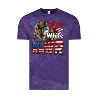 Cloud Purple Red White Rawr Dinosaur T-Rex Vintage Tee - LillyAllenDesigns