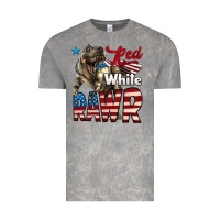 Cloud Rock Red White Rawr Dinosaur T-Rex Vintage Tee - LillyAllenDesigns