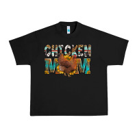 Black chicken mom Urban Heavy Tee - LillyAllenDesigns