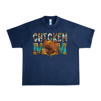 Navy chicken mom Urban Heavy Tee - LillyAllenDesigns