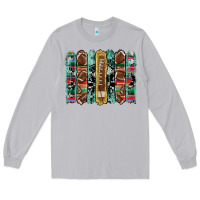 Football Serape Cowhide Turquoise Glitter  Brushstrokes Long Sleeve Tee | Teevron
