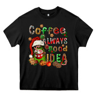 Black coffee is always a good idea Heavy Core Tee - FaDigitalArtStudio