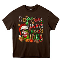 Chocolate Brown coffee is always a good idea Heavy Core Tee - FaDigitalArtStudio