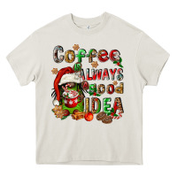 Cream coffee is always a good idea Heavy Core Tee - FaDigitalArtStudio
