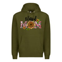 Army Green blessed mom Premium Hoodie - BarkalooDesign