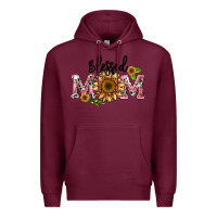 Burgundy blessed mom Premium Hoodie - BarkalooDesign