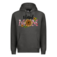 Charcoal Heather blessed mom Premium Hoodie - BarkalooDesign