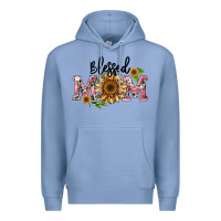 Colony Blue blessed mom Premium Hoodie - BarkalooDesign