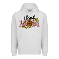 Dove Grey blessed mom Premium Hoodie - BarkalooDesign