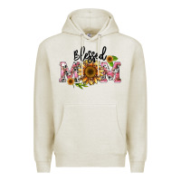 Oatmeal Heather blessed mom Premium Hoodie - BarkalooDesign