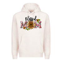 Pale Pink blessed mom Premium Hoodie - BarkalooDesign