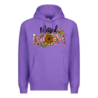 Purple blessed mom Premium Hoodie - BarkalooDesign