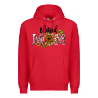 Red blessed mom Premium Hoodie - BarkalooDesign