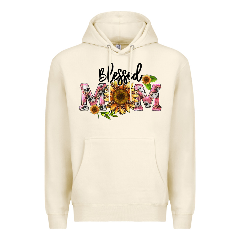 Blessed Mom Premium Hoodie by BarkalooDesign | Teevron