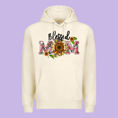 Blessed Mom Premium Hoodie Designed By Barkaloodesign