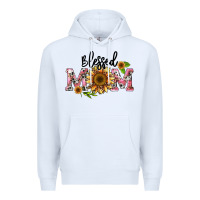 White blessed mom Premium Hoodie - BarkalooDesign