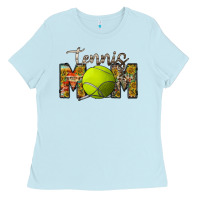 Baby Blue tennis mom Ladies Tee - RacoonDesign