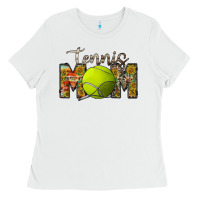White tennis mom Ladies Tee - RacoonDesign