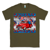 Army Green american truck 4th of july tumbler Classic Tee - BarkalooDesign