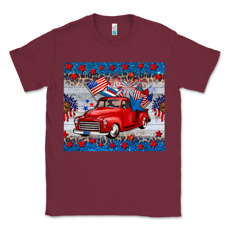 American Truck 4th Of July Tumbler Classic Tee by BarkalooDesign | Teevron