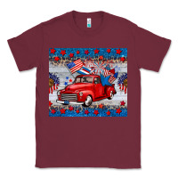 Burgundy american truck 4th of july tumbler Classic Tee - BarkalooDesign