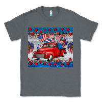 Charcoal Heather american truck 4th of july tumbler Classic Tee - BarkalooDesign