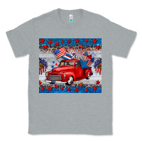 Heather Grey american truck 4th of july tumbler Classic Tee - BarkalooDesign