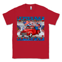 Red american truck 4th of july tumbler Classic Tee - BarkalooDesign