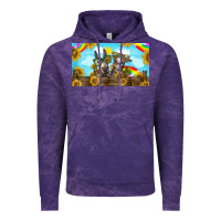 Cloud Purple 2 donkeys sunflower Vintage Hoodie - BarkalooDesign