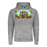 Cloud Rock 2 donkeys sunflower Vintage Hoodie - BarkalooDesign