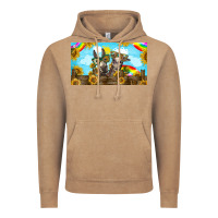 Vintage Coffee 2 donkeys sunflower Vintage Hoodie - BarkalooDesign