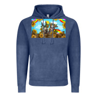 Vintage Denim 2 donkeys sunflower Vintage Hoodie - BarkalooDesign