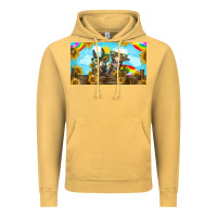 Vintage Mustard 2 donkeys sunflower Vintage Hoodie - BarkalooDesign