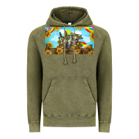 Vintage Olive 2 donkeys sunflower Vintage Hoodie - BarkalooDesign