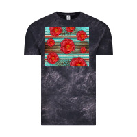 Cloud Black Western Roses Vintage Tee - LillyAllenDesigns