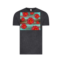 Vintage Black Western Roses Vintage Tee - LillyAllenDesigns