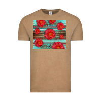 Vintage Coffee Western Roses Vintage Tee - LillyAllenDesigns