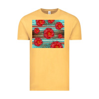Vintage Mustard Western Roses Vintage Tee - LillyAllenDesigns