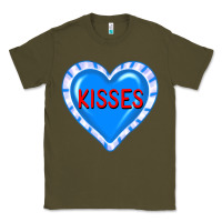 Army Green valentine's day hearts Classic Tee - FaDigitalArtStudio