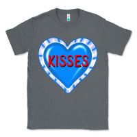 Charcoal Heather valentine's day hearts Classic Tee - FaDigitalArtStudio